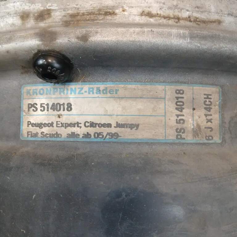 Disk Citroën, Peugeot, Fiat 6Jx14" ET31